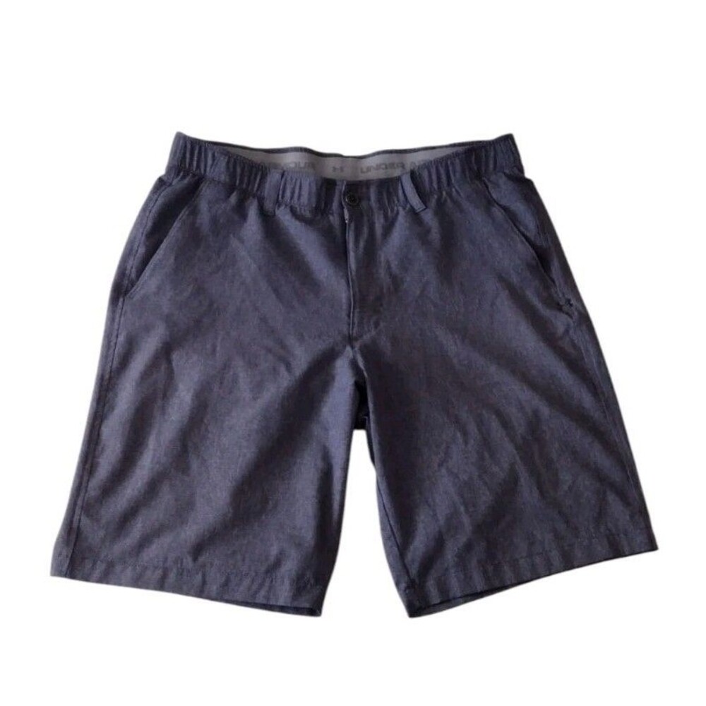 Under Armour Match Play Mens 36 Gray HeatGear Loose Fit Golf Shorts